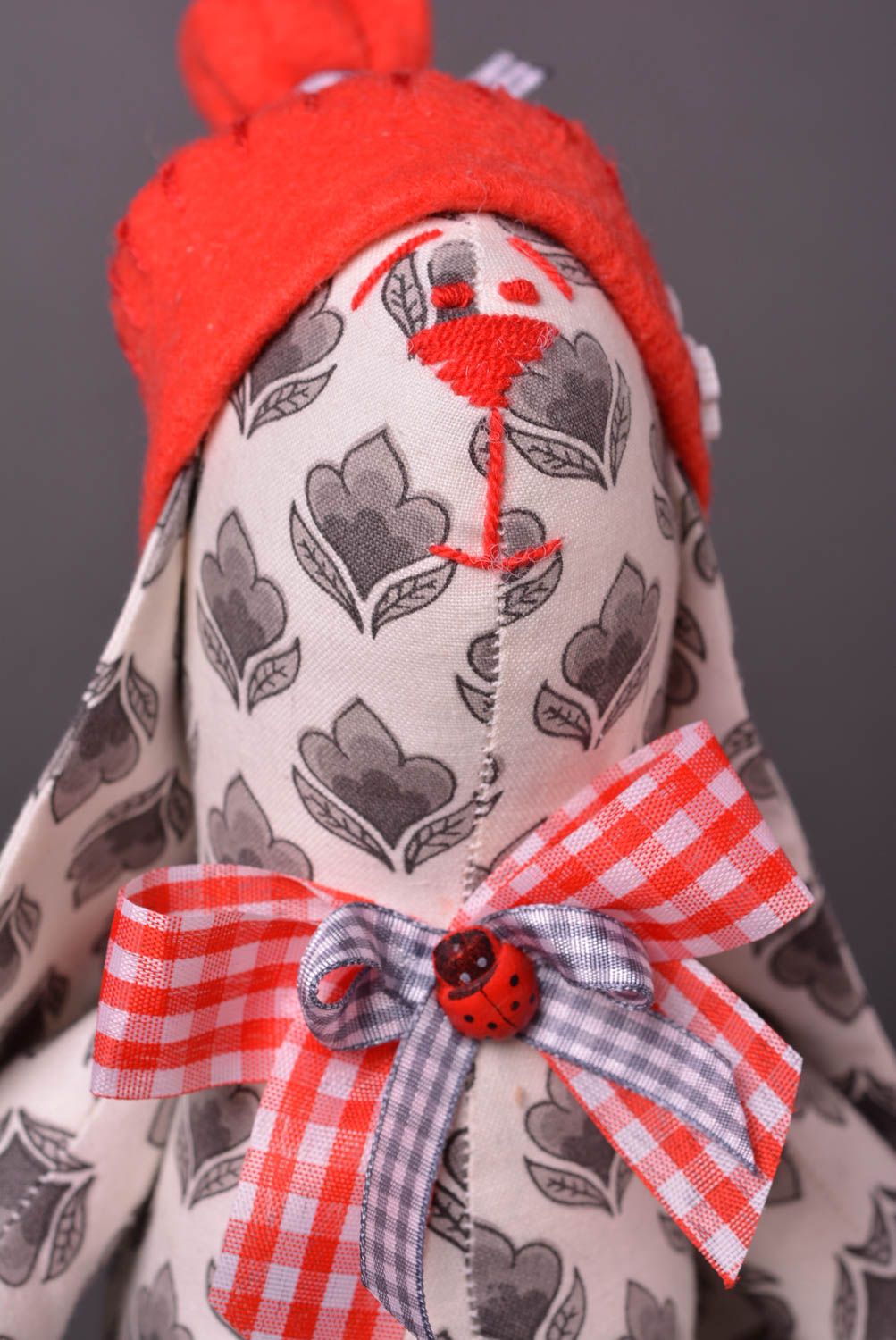 Conejo de peluche hecho a mano juguete de tela original regalo para niño  foto 5