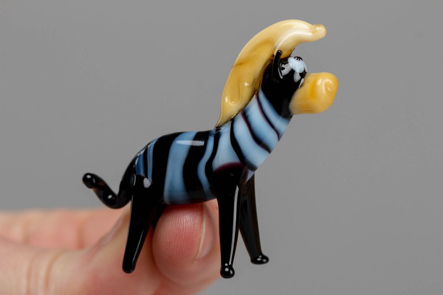 Small glass figurine Zebra photo 4