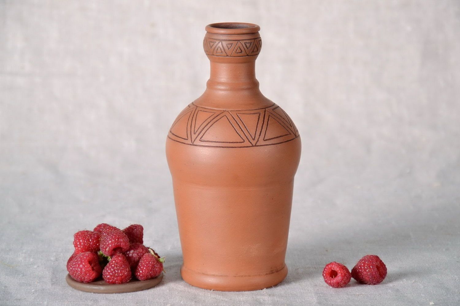 Ceramic handmade bottle photo 2