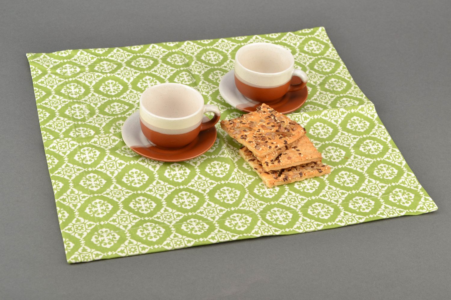 Fabric table napkin Lace photo 1