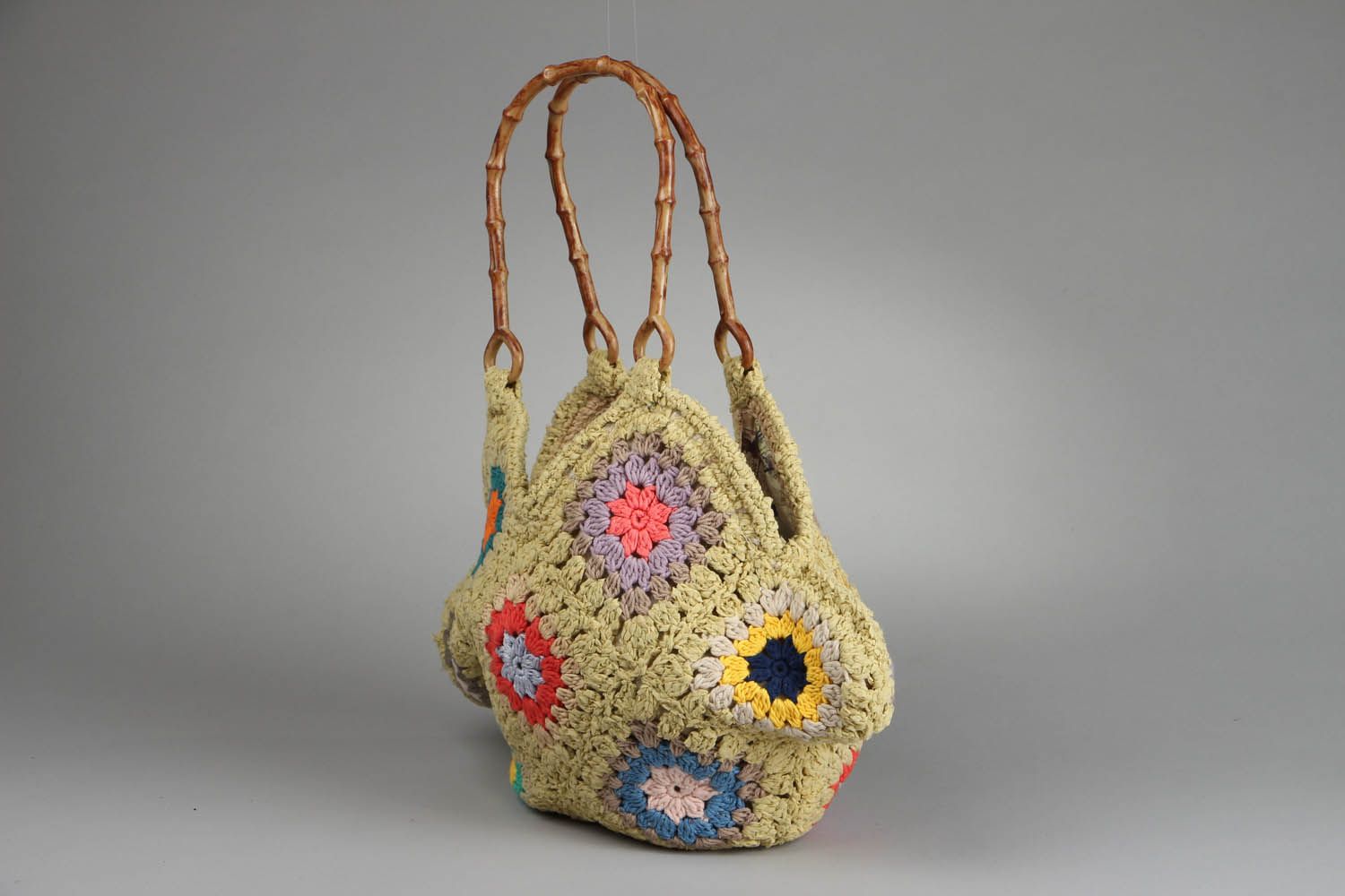Crochet purse Rhombus photo 2