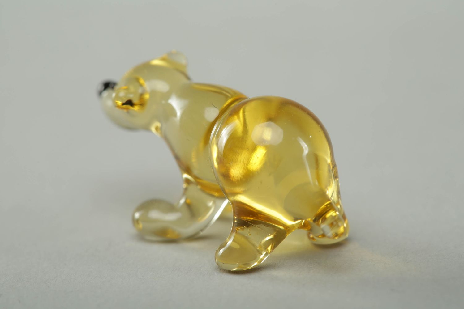 Lampwork glass figurine Polar Bear photo 3