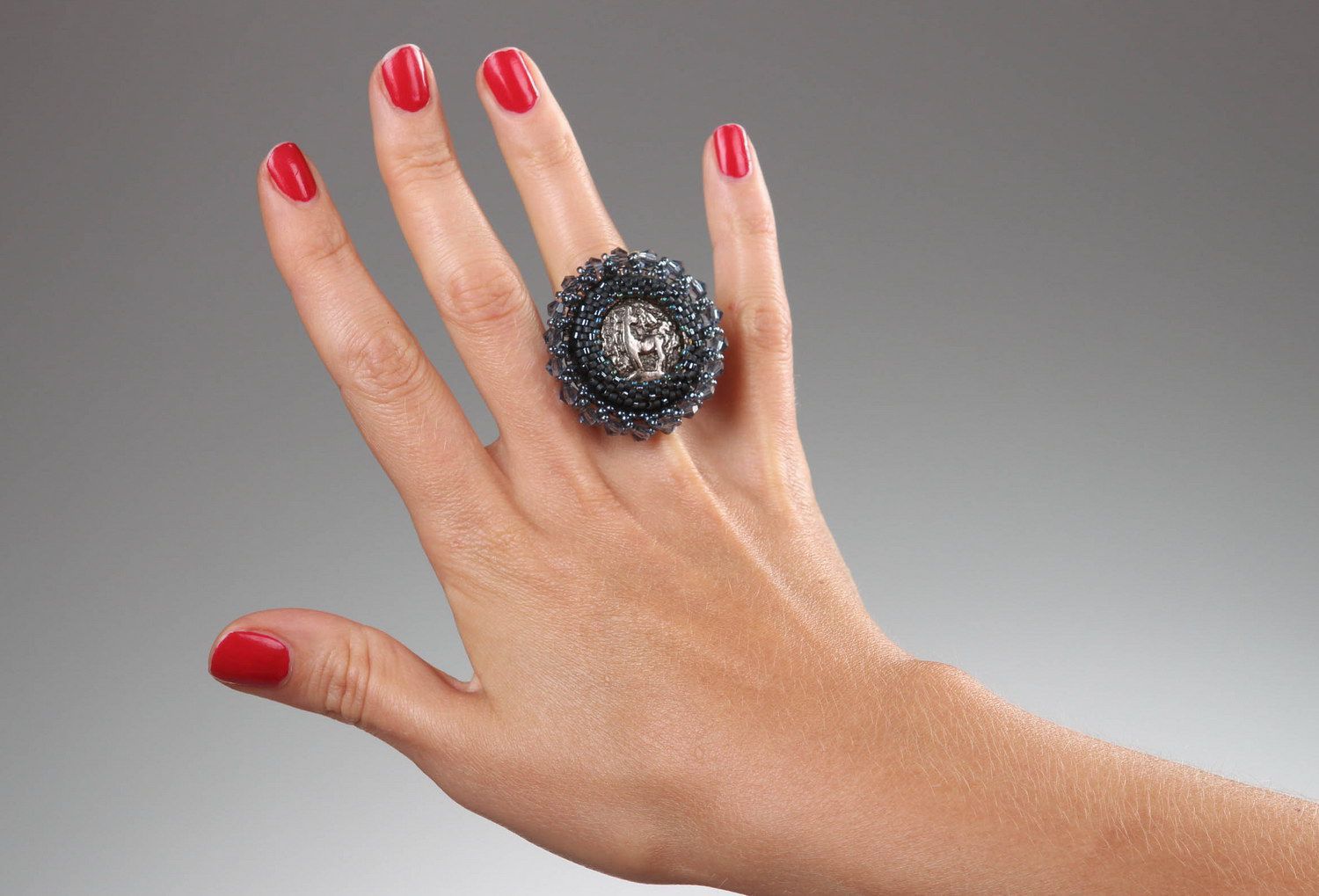 Винтажное кольцо, перстень ручной работы фото 4
