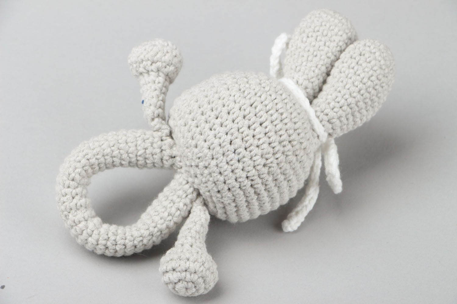 Crocheted rattle Bunny photo 3