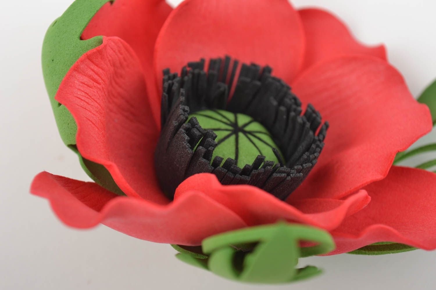 Broche con flor de goma eva hecho a mano accesorio para ropa regalo original foto 8