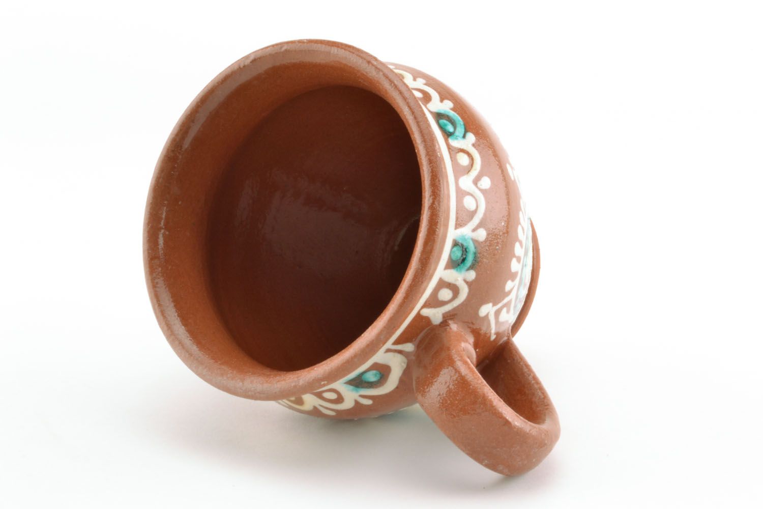 Tasse en céramique ethnique faite main photo 4