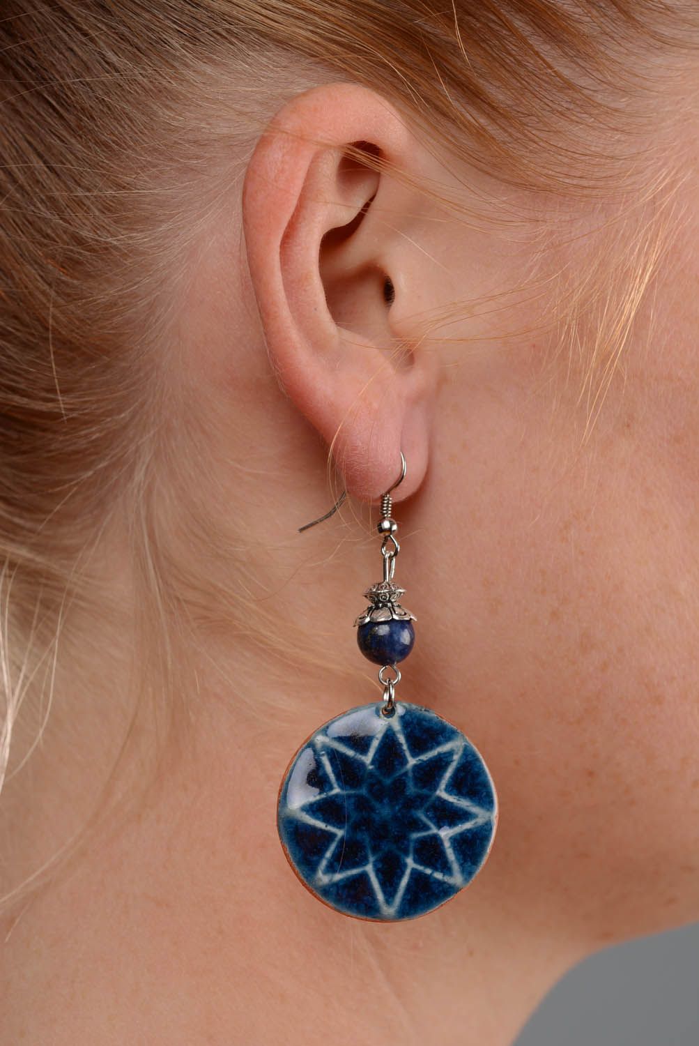 Slavic amulet earrings Female Alatyr photo 5