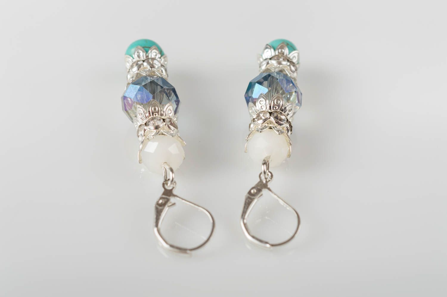 Small handmade gemstone earrings designer crystal earrings gifts for her photo 3