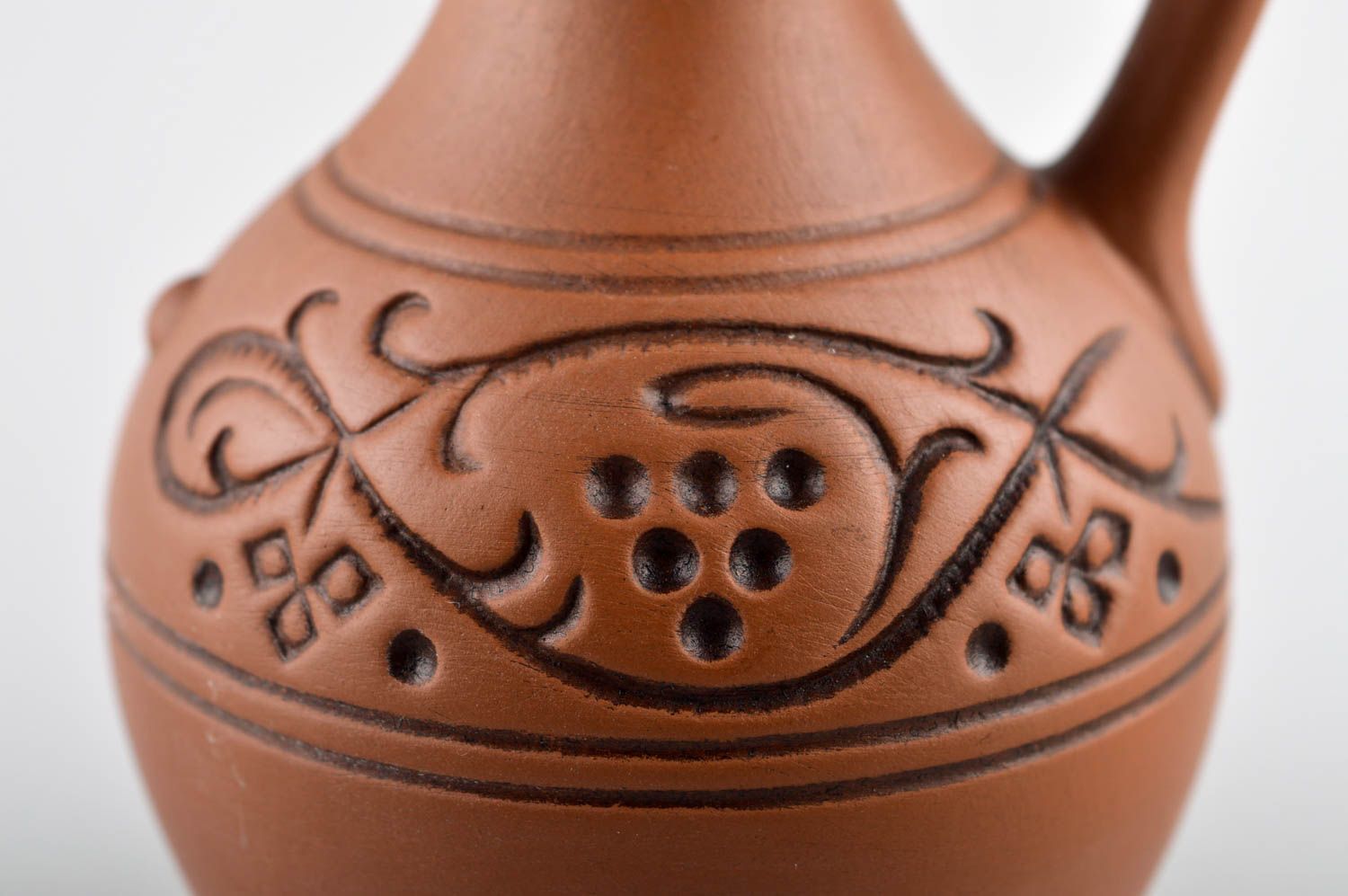 Jarro de cerámica hecho a mano decoración de cocina elemento decorativo foto 3