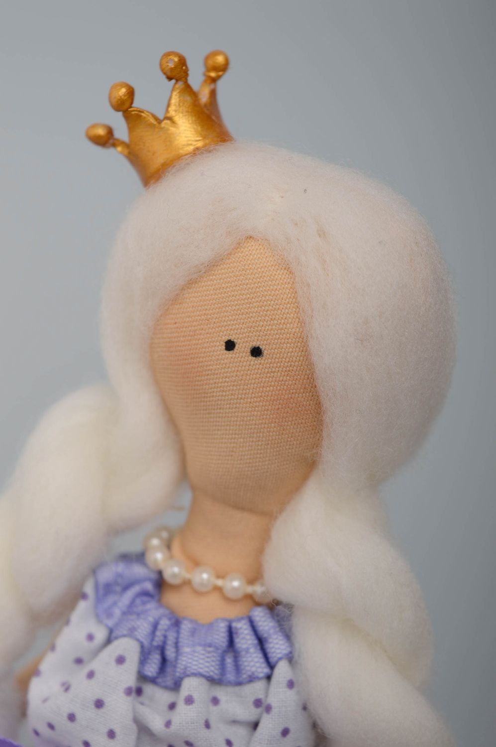 Muñeca de tela de autor Princesa en almohadas foto 2
