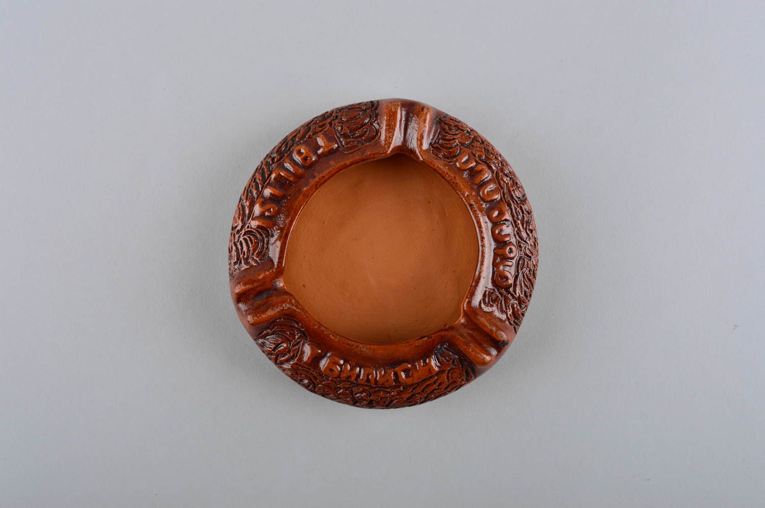 Cenicero artesanal de cerámica elemento decorativo regalo original para hombre foto 2