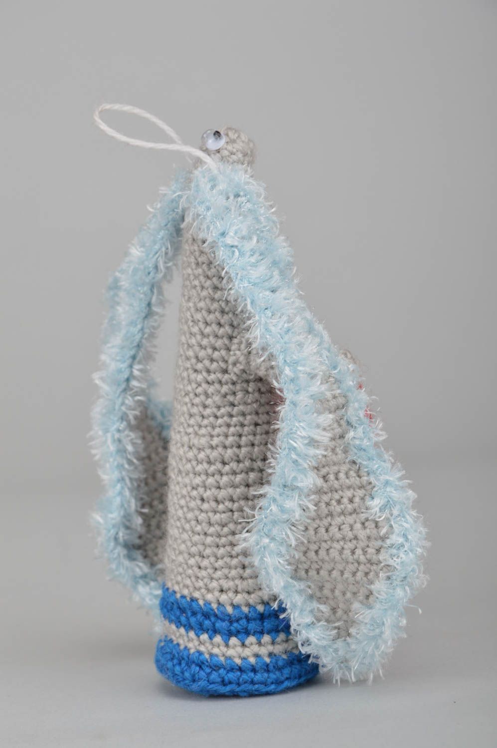 Conejito tejido hecho a mano muñecos tejidos al crochet juguetes artesanales foto 4