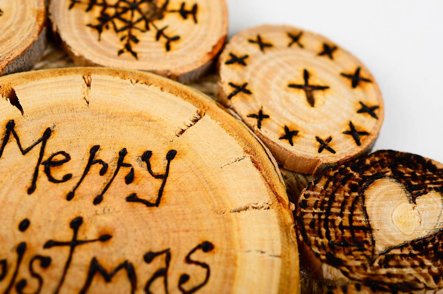 Игрушка на елку handmade декор для дома игрушка из дерева праздничная красивая фото 5