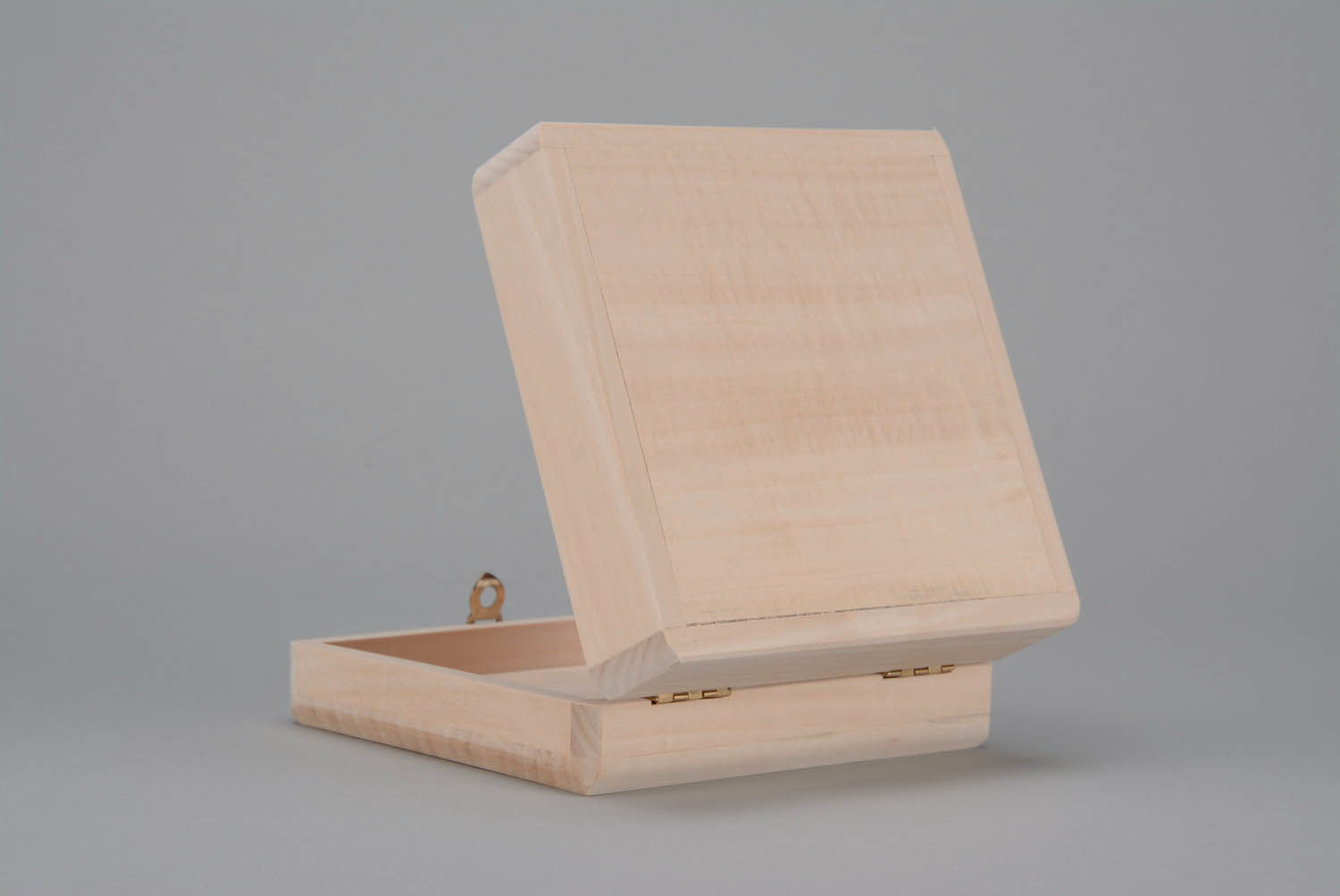 Handmade Roh-Holzschatulle für Verzierung foto 5