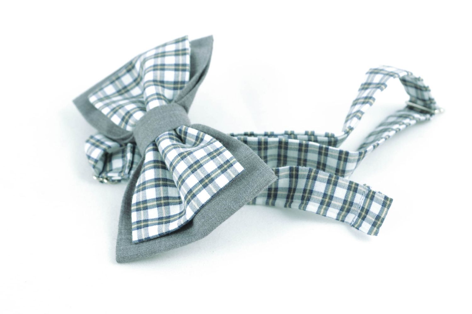 Fabric bow tie for tweed jacket photo 5