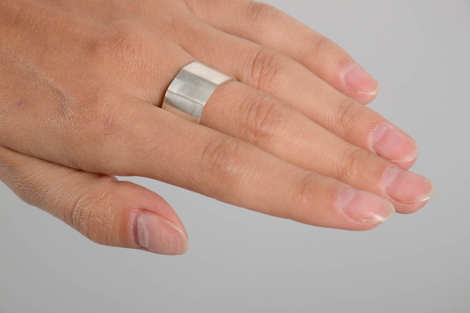 Damenring Silber handmade Designer Accessoire Silberschmuck Ring ausgefallen foto 3
