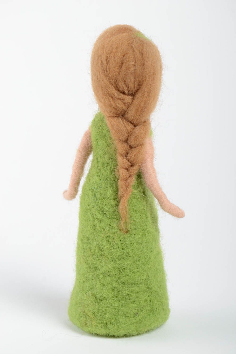 Poupée en laine fait main Déco chambre fille en laine Fillette Cadeau original photo 3