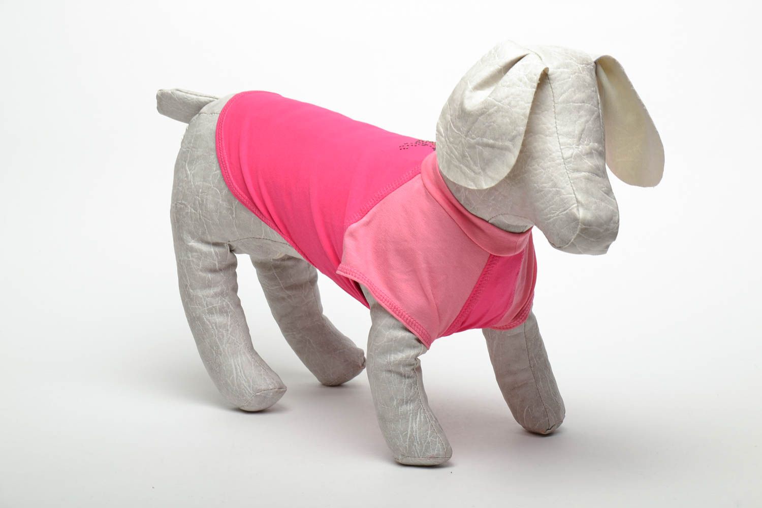 Розовая футболка для пса фото 1