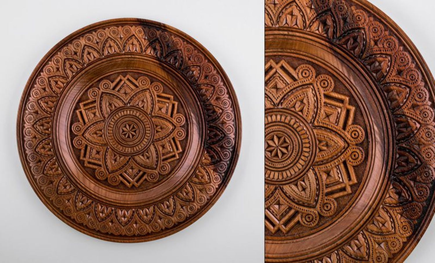 Wooden wall plate photo 1