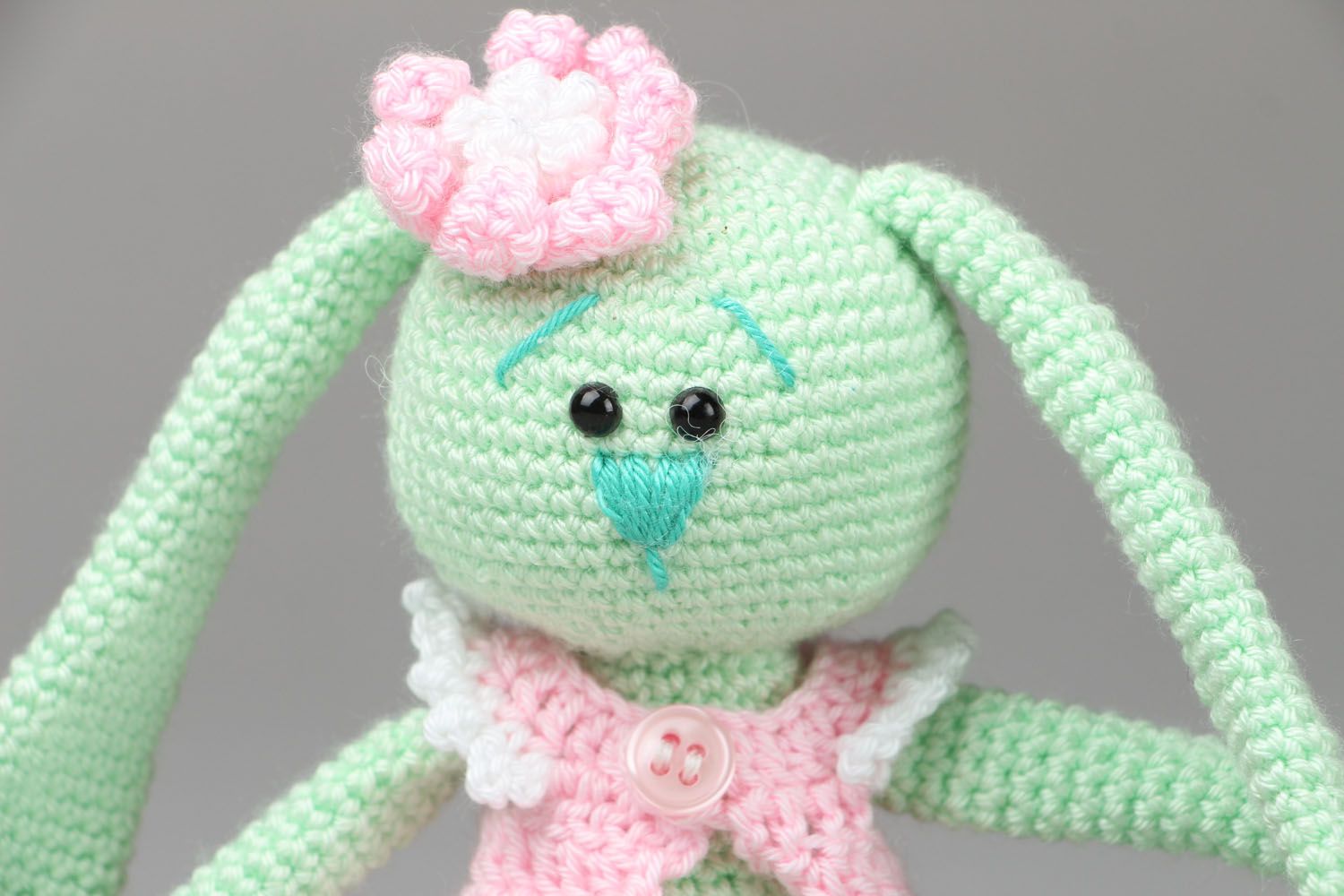 Crocheted toy Long-Eared Bunny photo 2