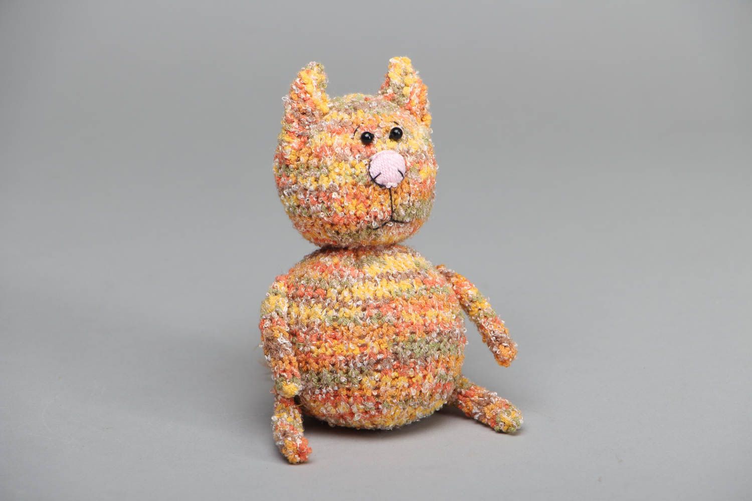 Crochet toy cat for children photo 1