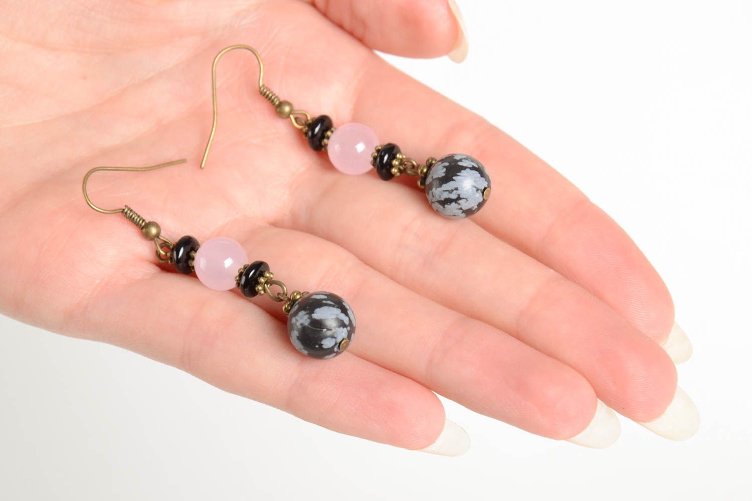 Handmade designer earrings dangling cute earrings trendy earrings with charms photo 3