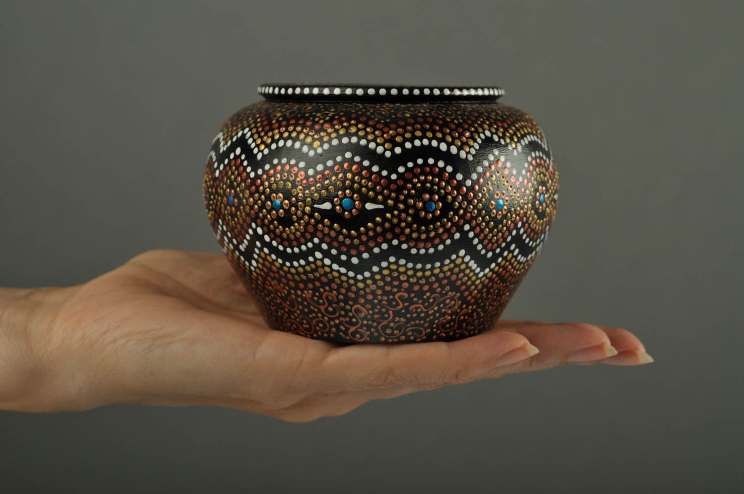 Pote de barro paa cocina cerámica artesanal original elemento decorativo foto 5
