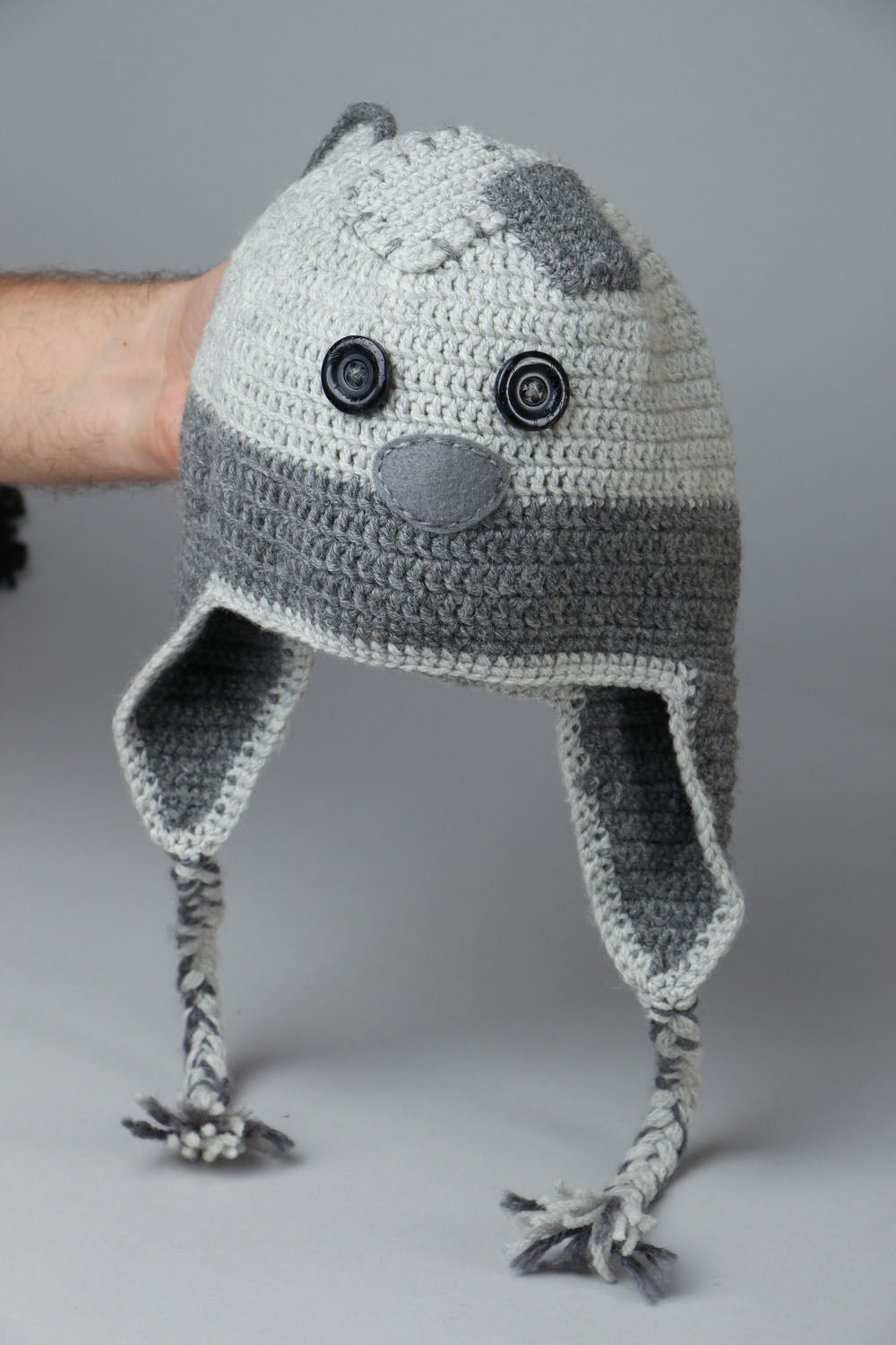 Crochet hat in the shape of bear photo 4