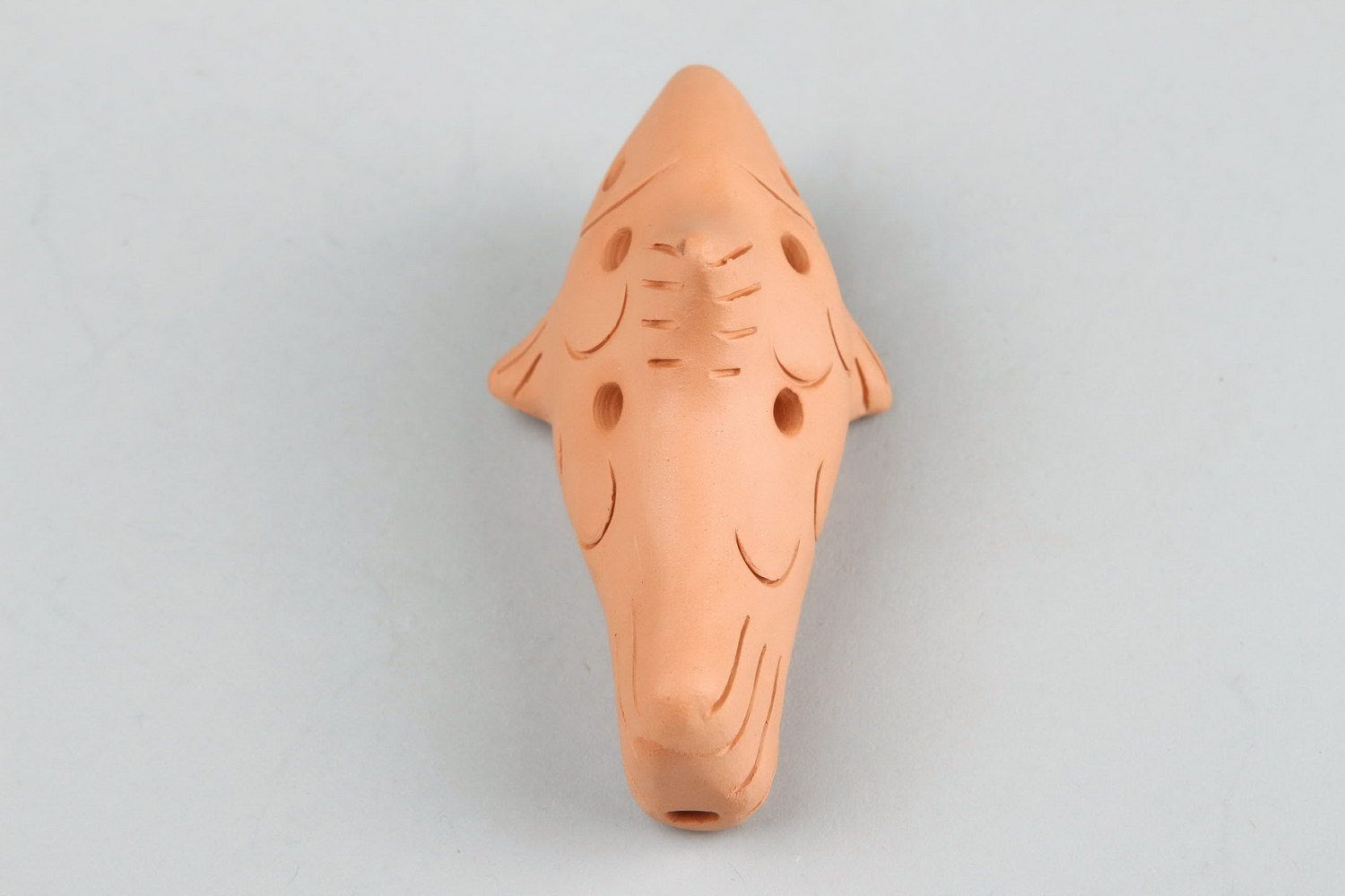 Керамическая свистулька Рыбка музыкальный инструмент и детская игрушка фото 5