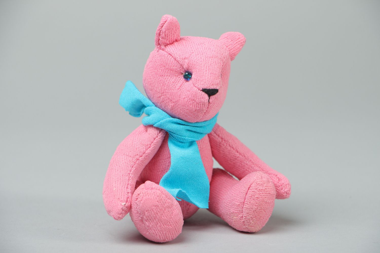 Designer polyester soft toy bear photo 1