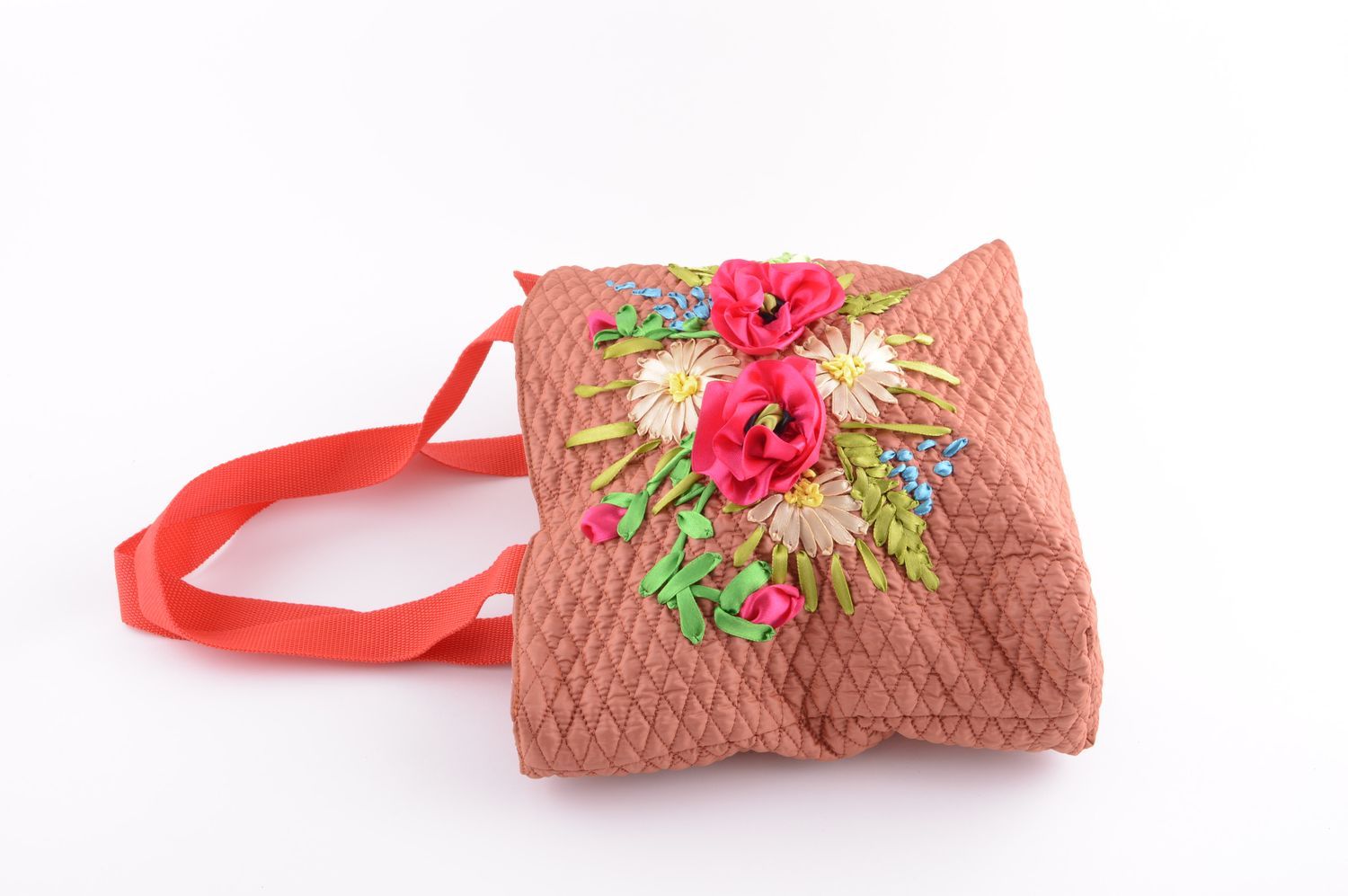 Bolso de tela hecho a mano accesorio de moda artesanal regalo para mujer foto 3