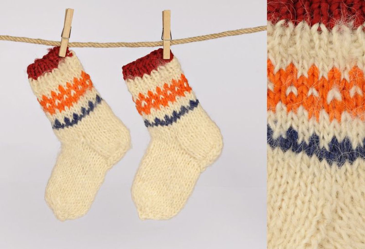 Woolen children's socks photo 1