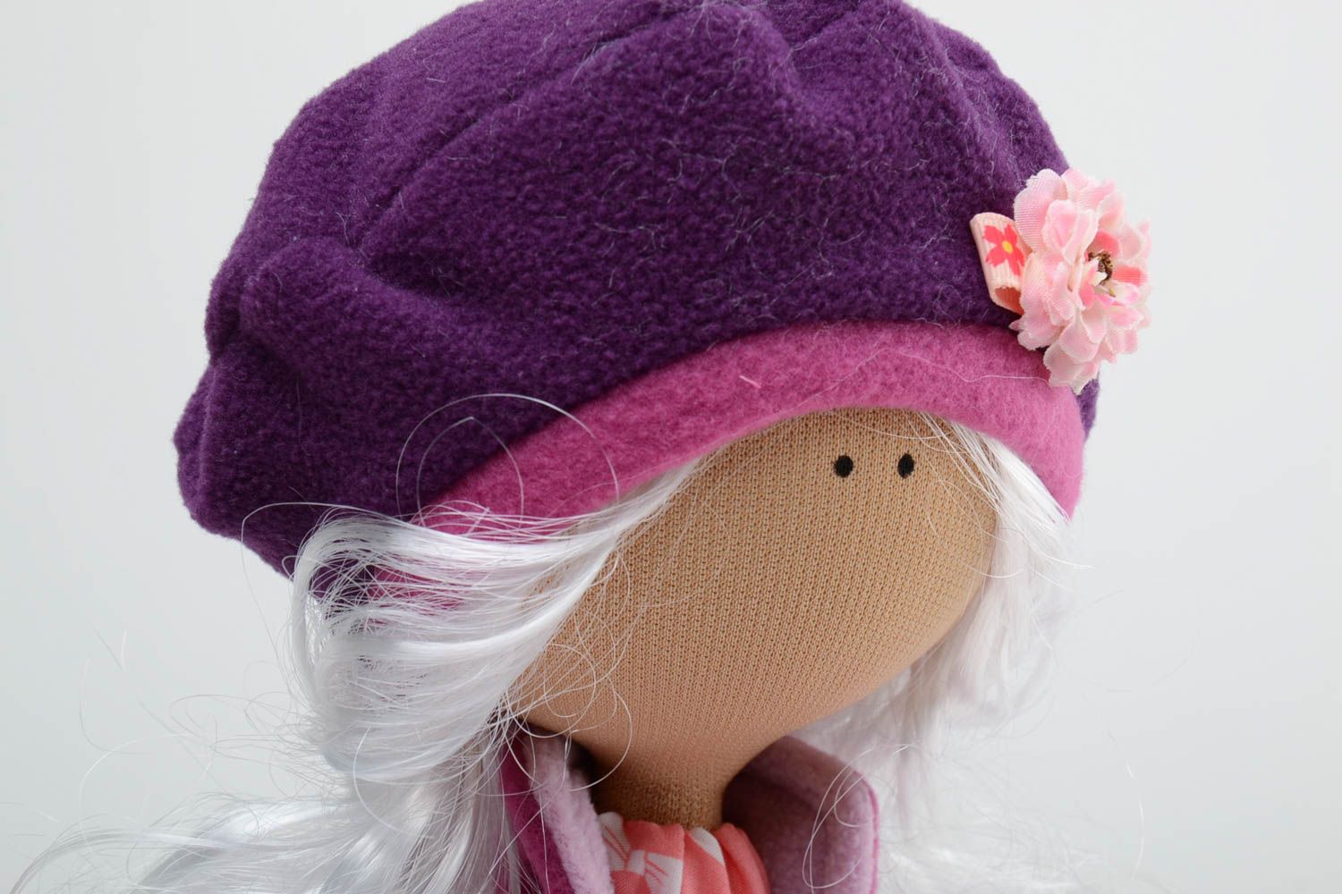 Exklusive Interieur Puppe handmade aus Textil klein für Mädchen und für Haus Dekor foto 3