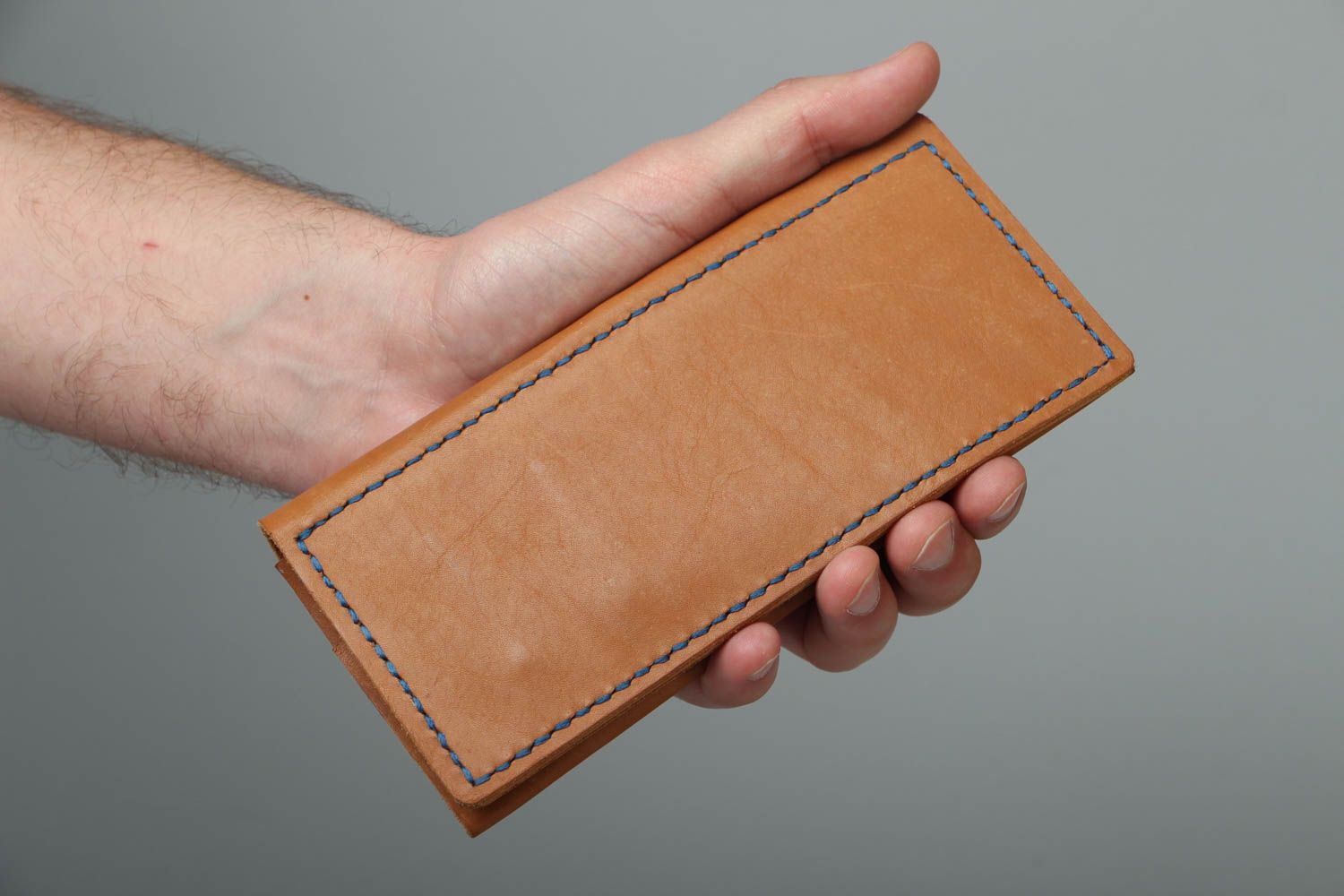 Handmade leather wallet photo 4
