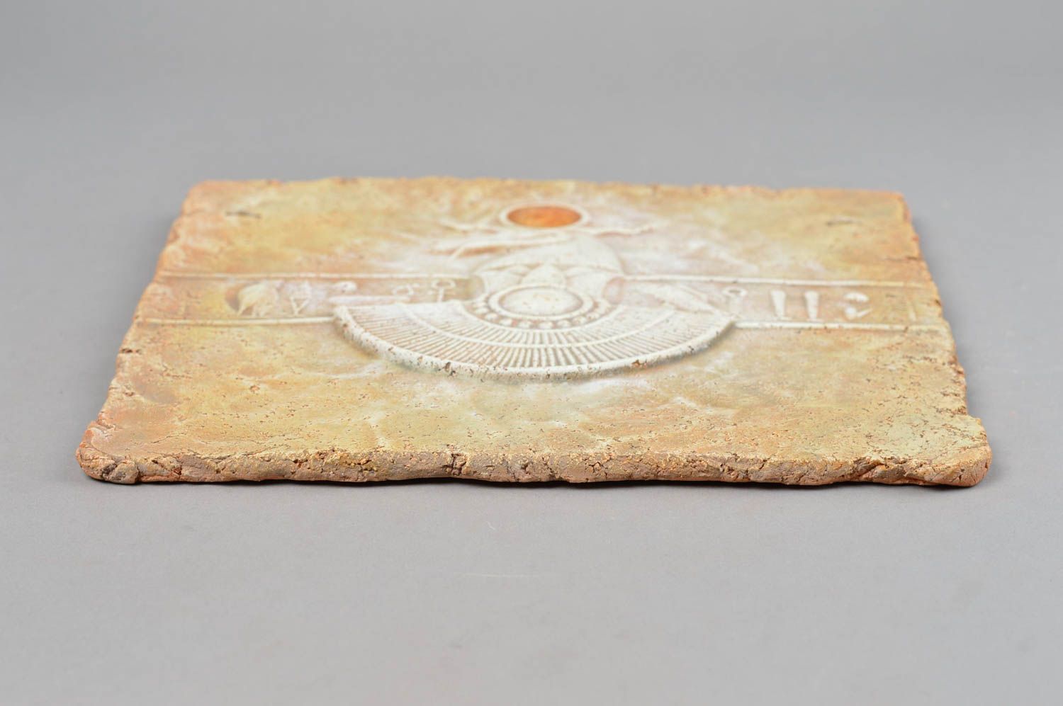 Авторская керамическая плитка со знаком зодиака панно для Овна ручная работа  фото 3