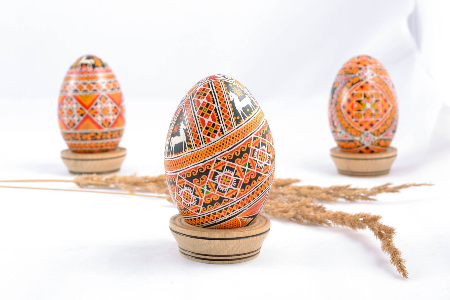 Huevo de Pascua pintado, huevo de ganso foto 1