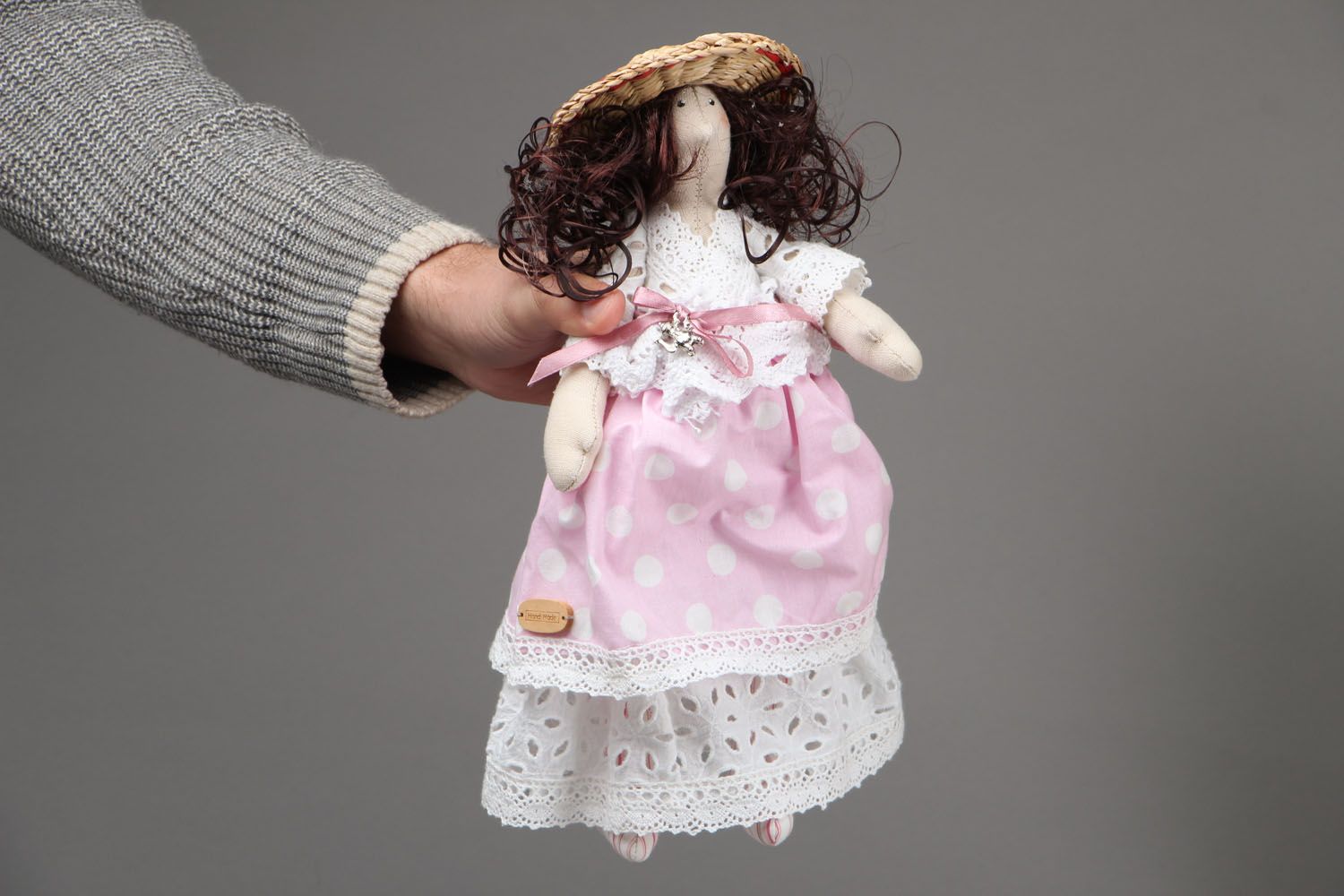 Soft handmade doll Brownie Doll photo 4