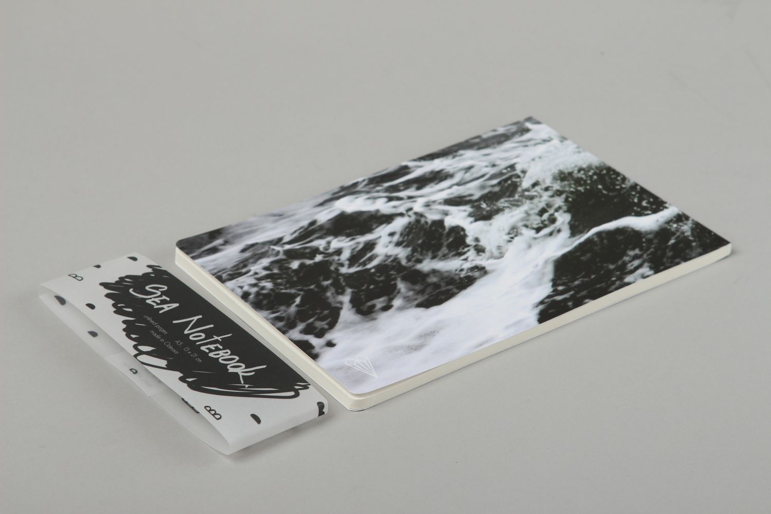 Блокнот ручной работы альбом для рисования скетчбук блокнот море в шторм фото 3