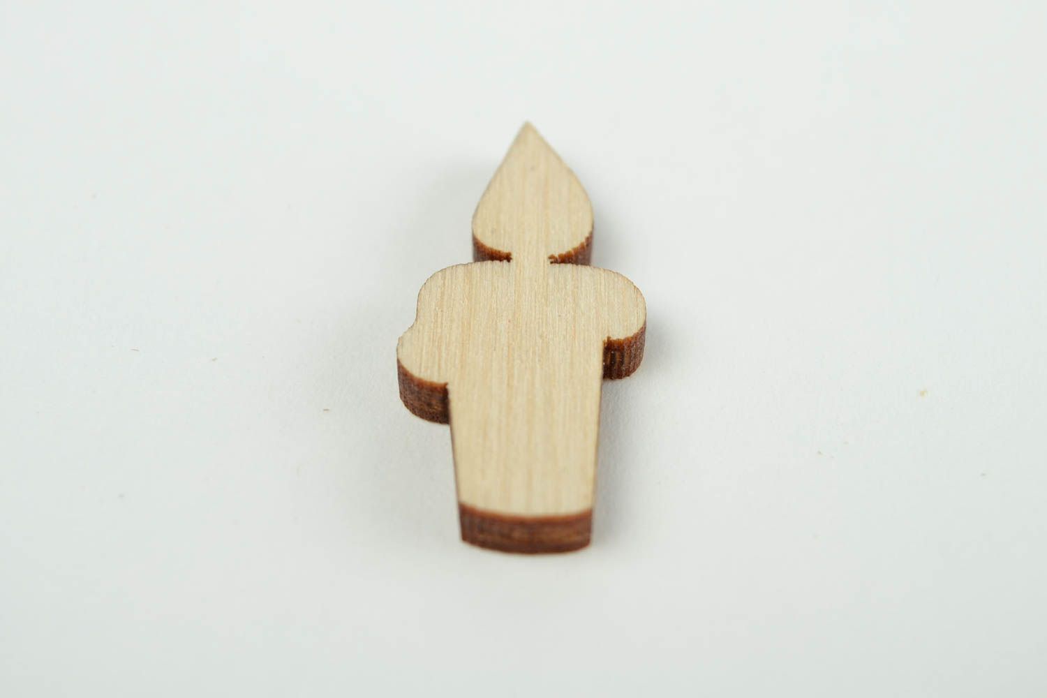 Handgemachte Figur zum Bemalen Holz Rohlinge Miniatur Figur Kerze ungewöhnlich foto 5