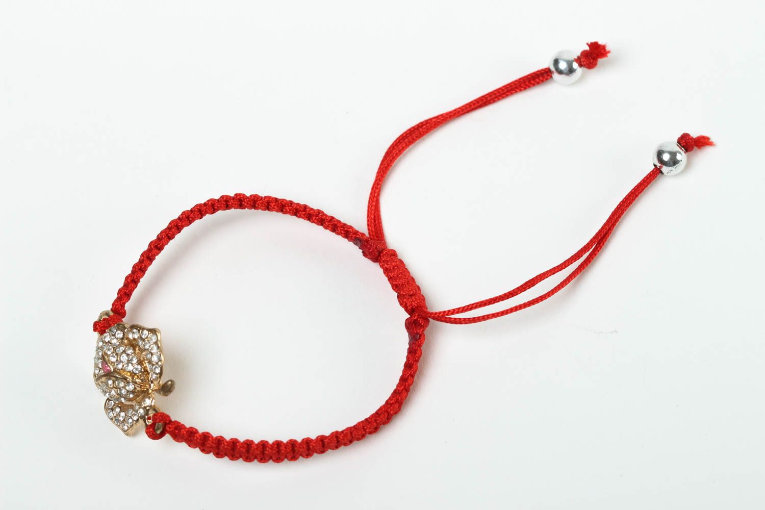 Beautiful handmade woven thread bracelet textile bracelet cool jewelry designs photo 2
