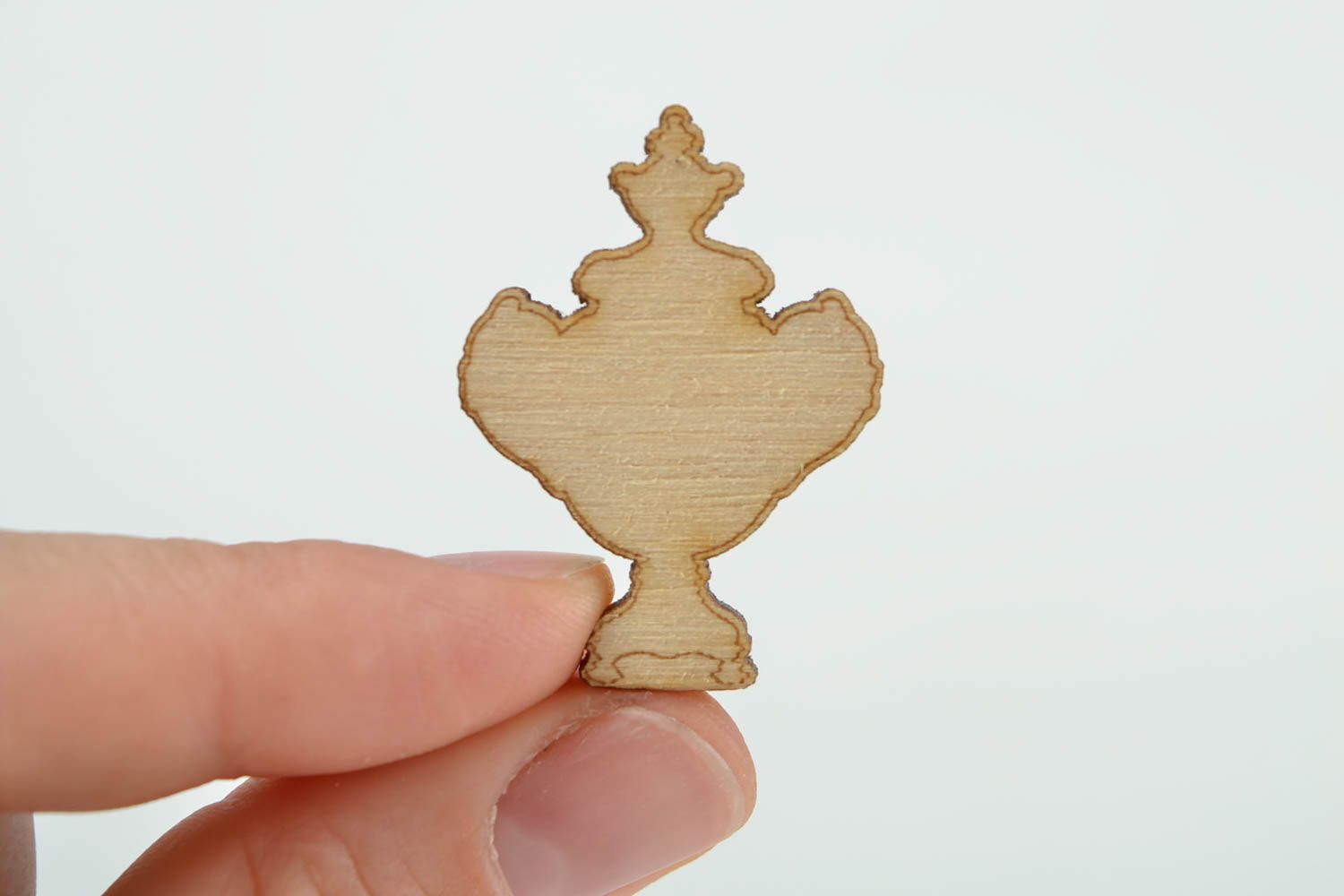 Miniatur Figur handmade Deko Element schön Figur zum Bemalen Holz Rohling foto 2
