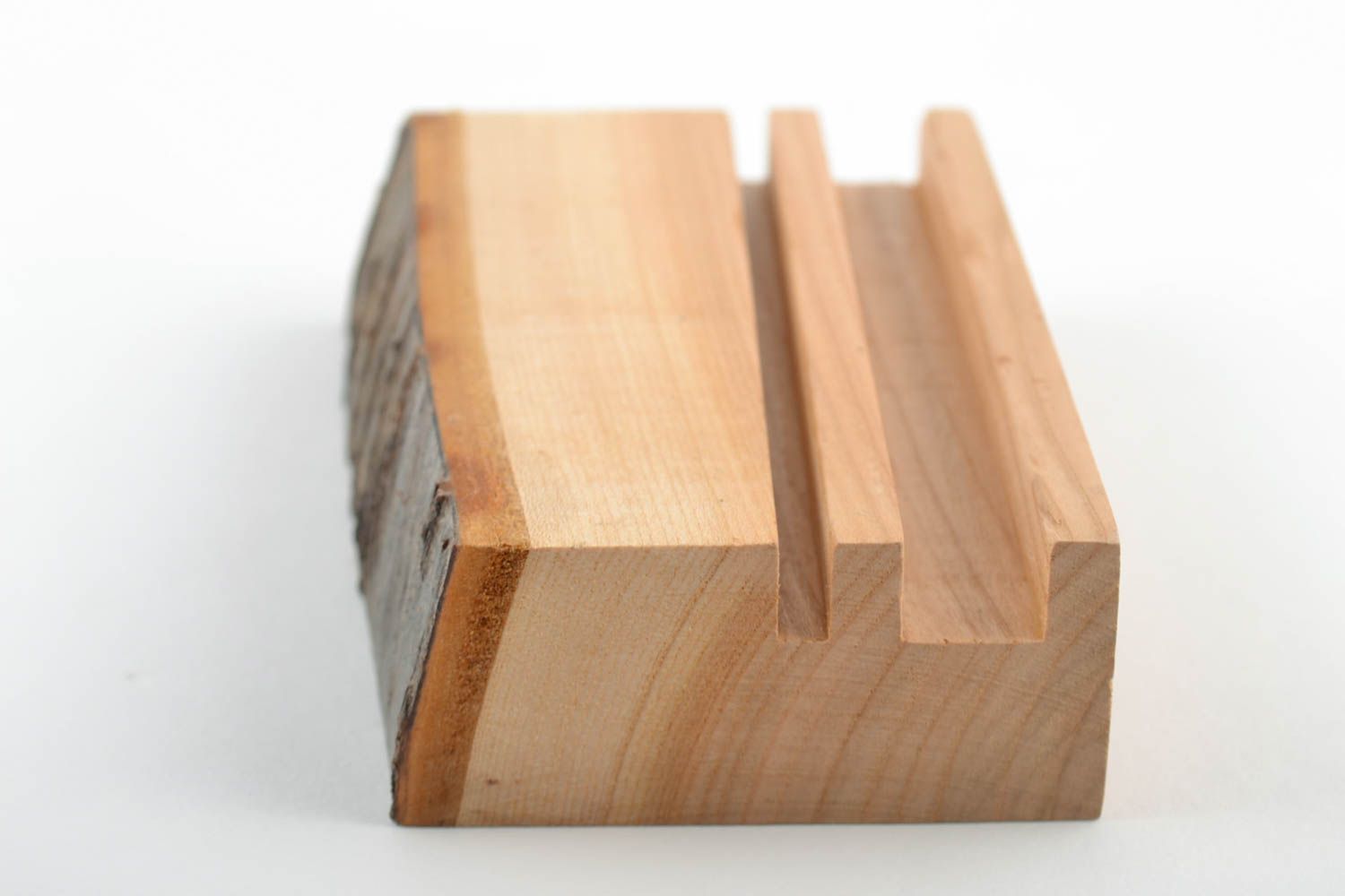 Petit support pour tablette en bois écologique fait main pratique design photo 3
