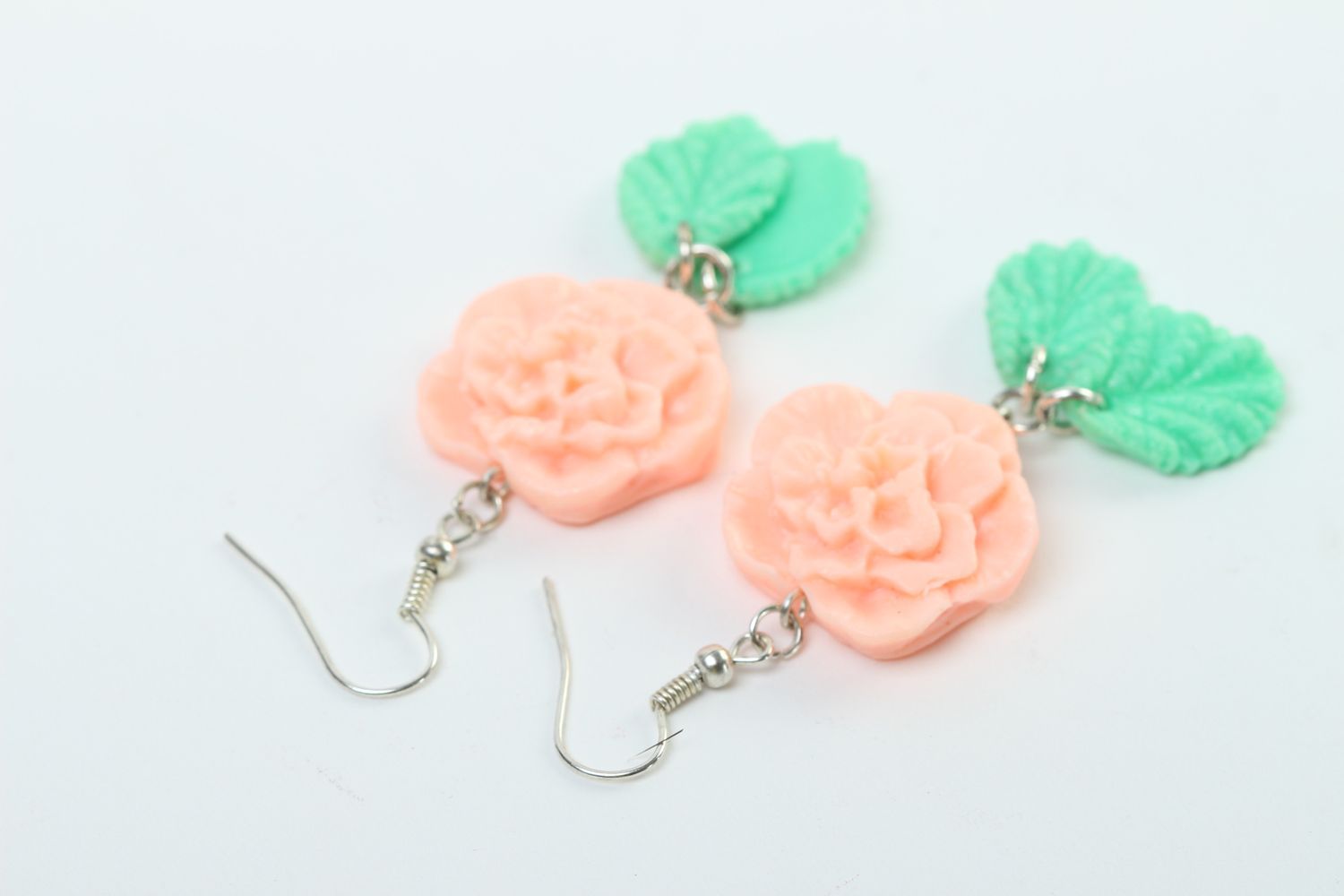Handmade elegant jewelry romantic tender earrings beautiful earrings gift photo 4