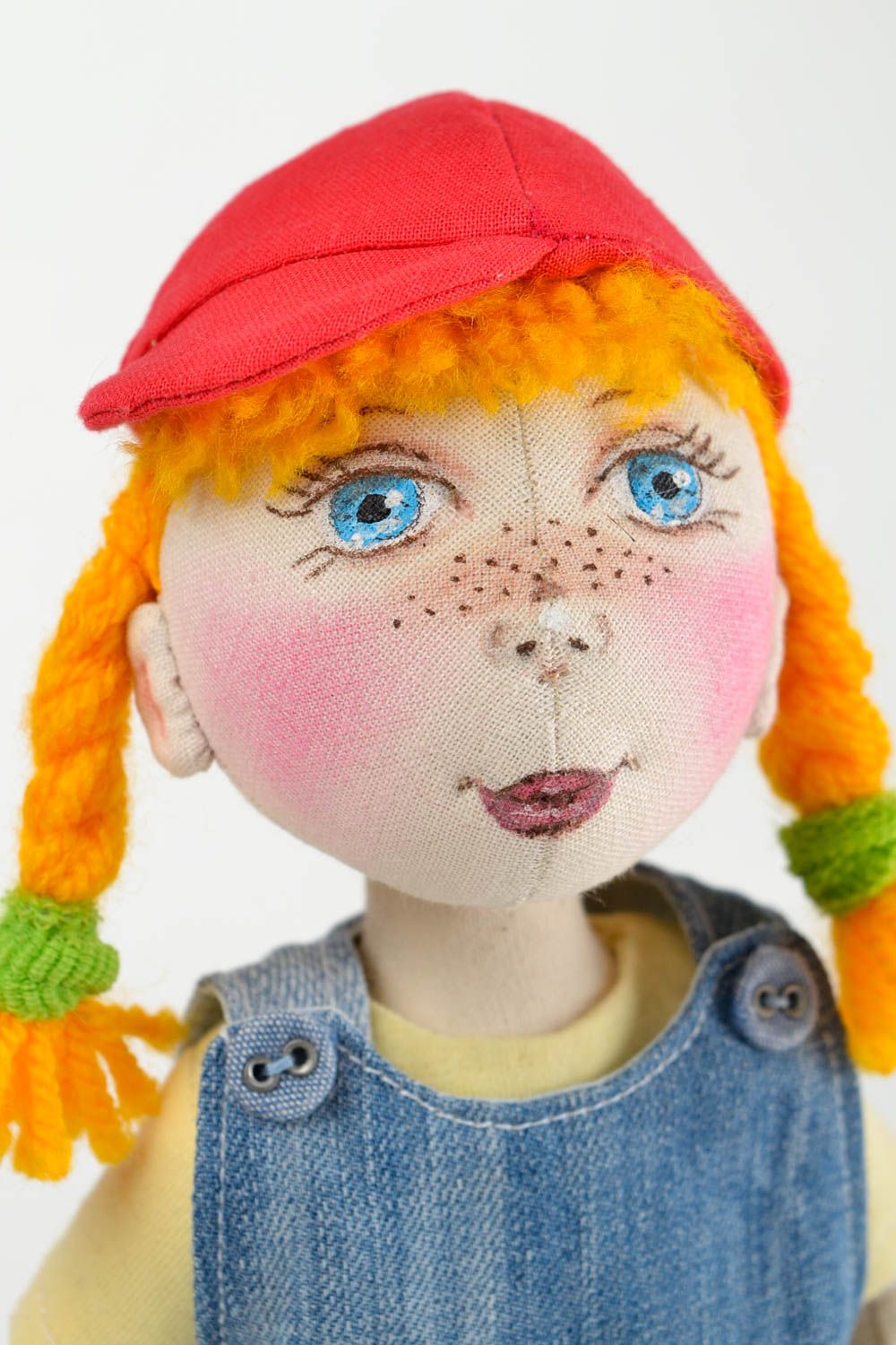Авторская кукла ручной работы кукла из ткани тряпичная кукла маленькая фото 1