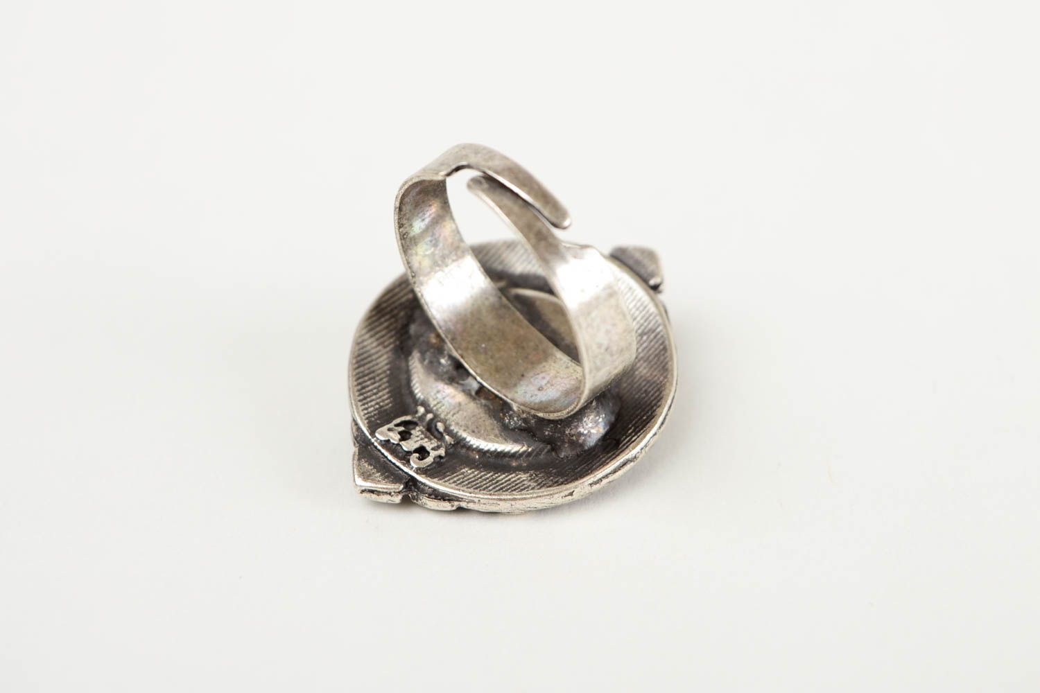 Unusual handmade metal ring for women metal craft beautiful jewellery gift ideas photo 5
