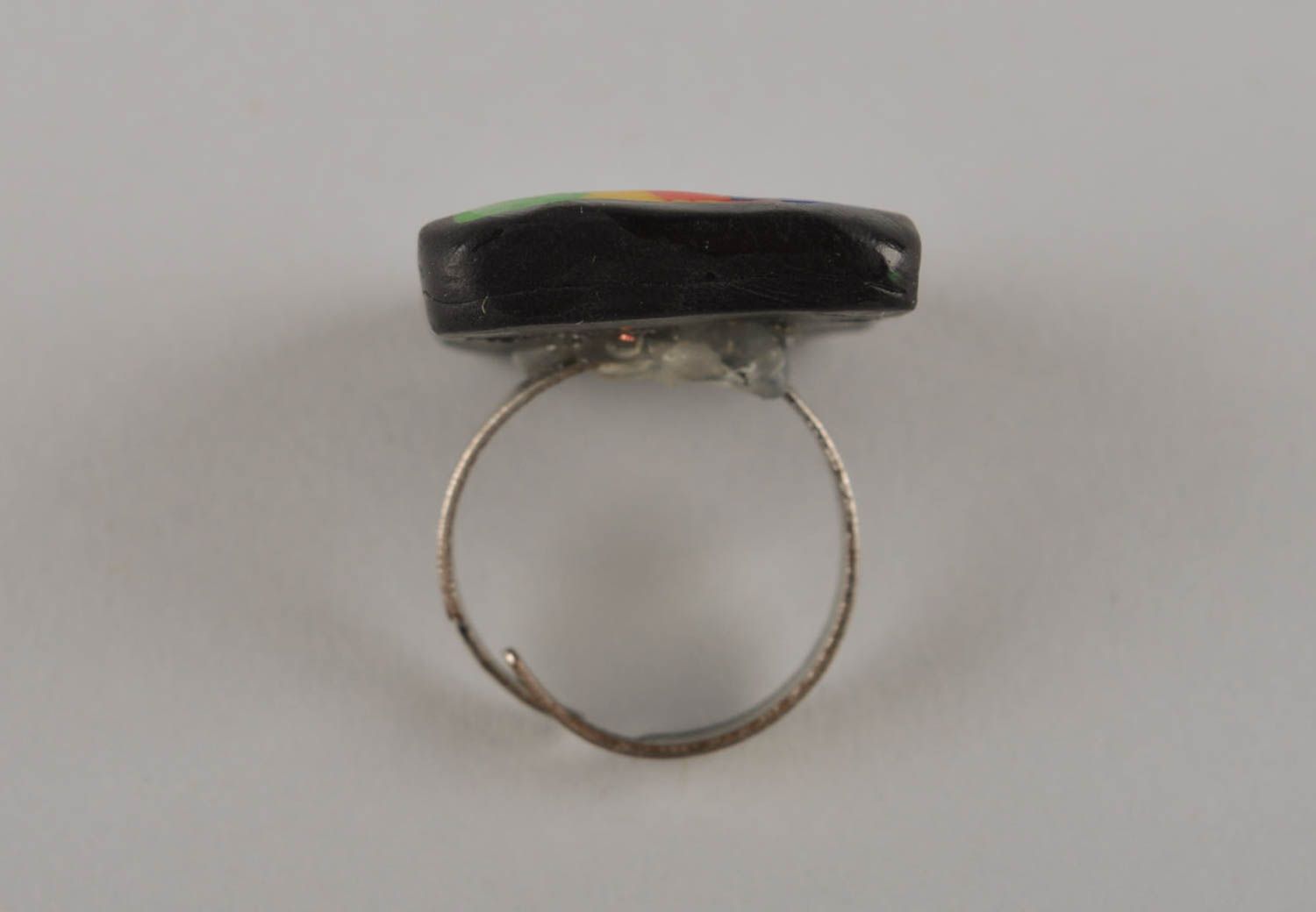 Ring Damen Handmade Schmuck Ring aus Leder Designer Accessoires Geschenk Ideen foto 5