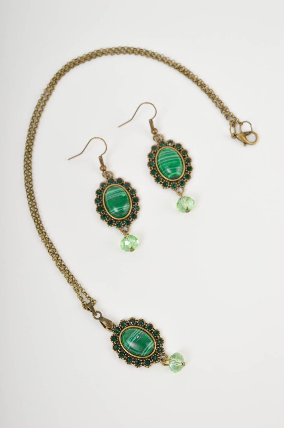 Cool handmade jewelry set bead earrings bead pendant fashion trends for girls photo 5