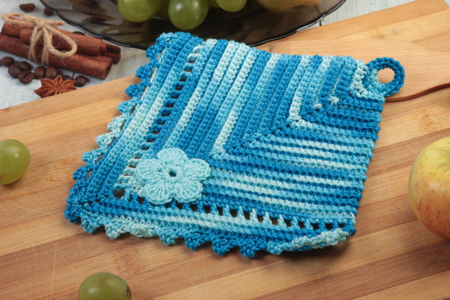 Handmade Topflappen gehäkelt Küchen Textilien Haus Deko originelle Geschenke foto 1