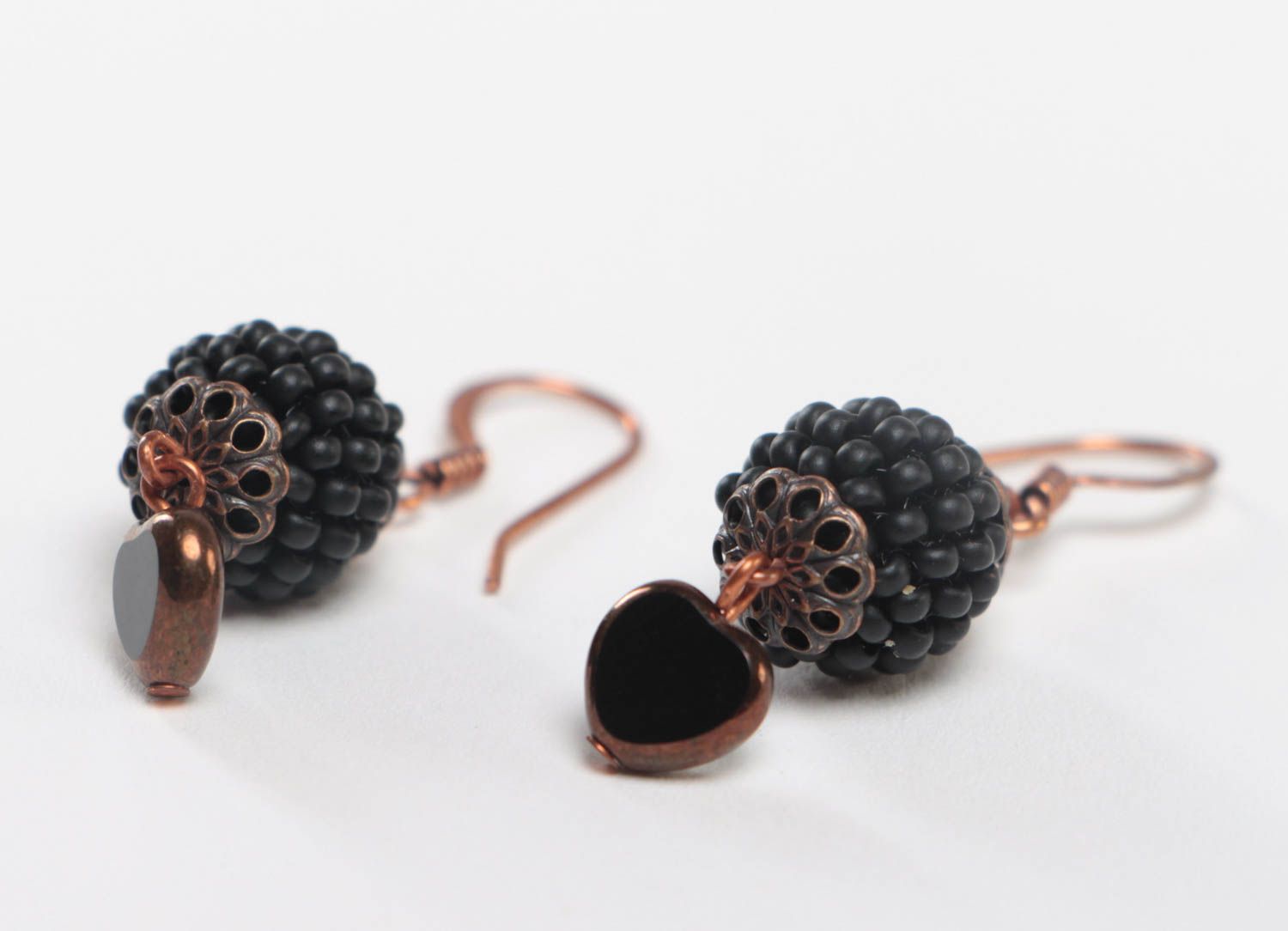 Beautiful handmade beaded earrings woven bead earrings costume jewelry designs photo 3