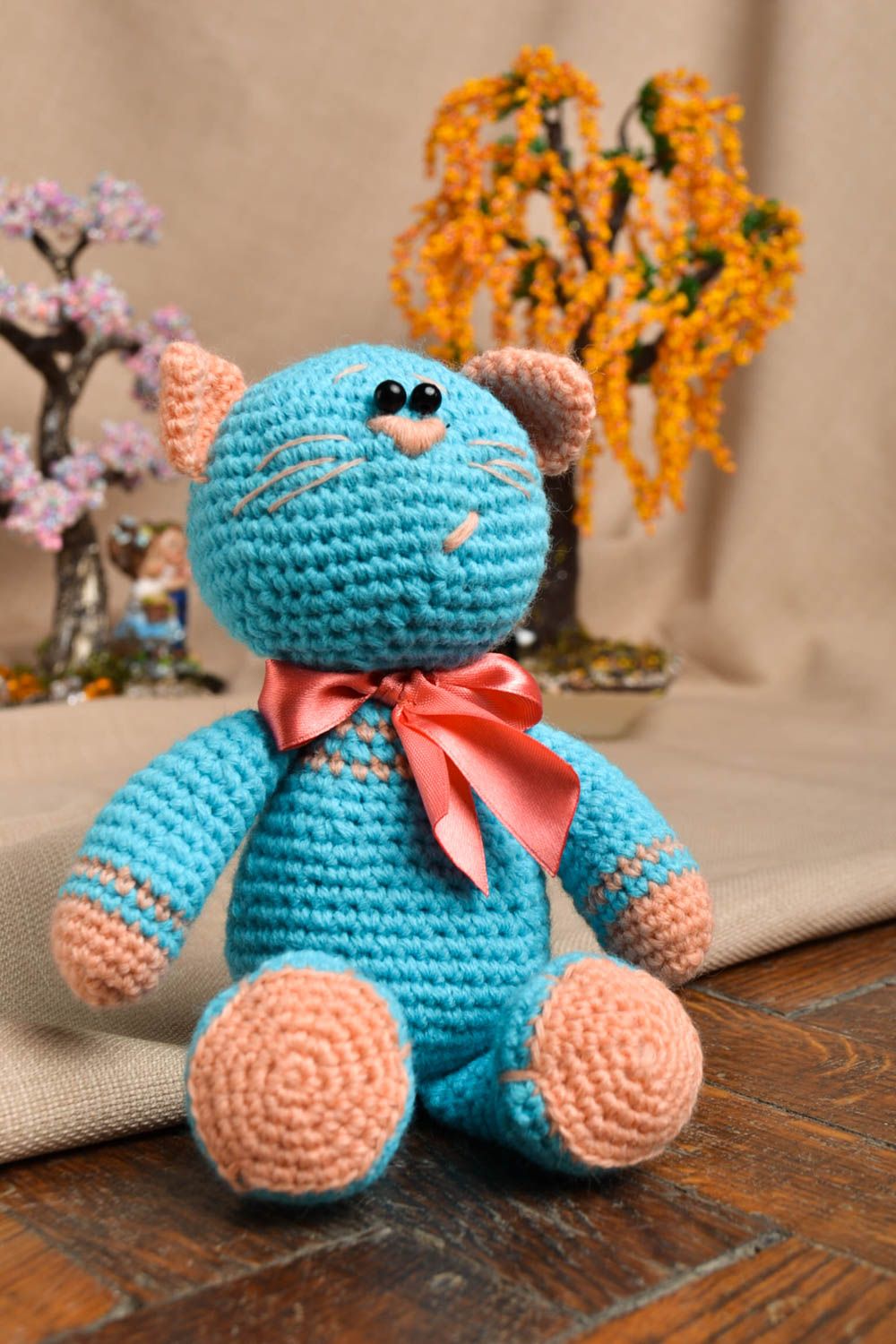 Hand-crocheted stuffed toy for babies handmade soft toy nursery decor  photo 1